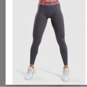 Gymshark Fit Leggings Charcoal/Dusky Pink Small